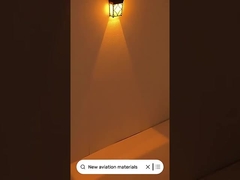 Наружное украшение стен Солнечные настенные фонари с янтарным цветом RGB