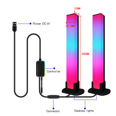 Хорошая цена. Bluetooth Atmospheres Настольная лампа LED 280*33*32.5mm Материал ABS+ ПК онлайн