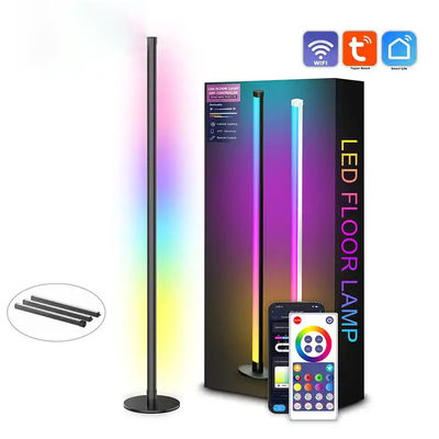 Хорошая цена. Напряжение 5В цветопеременная напольная лампа RGB жилая комната угловая напольная лампа онлайн
